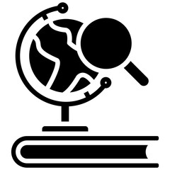 Geography glyph icon