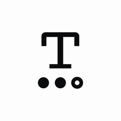 text modify icon sign vector