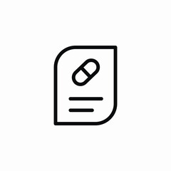 treatment document icon sign vector