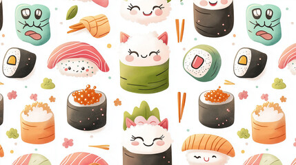 イラスト　寿司　すし　料理