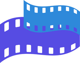 film making or movie vector monogram logo template