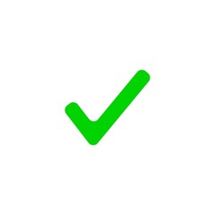 3D Green Check Mark Icon Vector | Tick Symbol for Success, Approval, Vote, and Web UI Design
