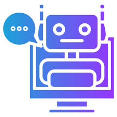 Bot lineal color icon