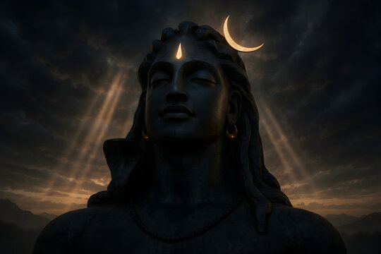 Majestic Adiyogi Statue: Serenity and Tranquility