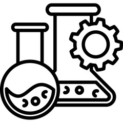 Science Management line icon