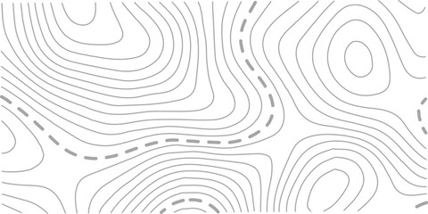 topo wavy black and white mountain surface, landscape topography line map wavy texture design background.Abstract white on black background Topographic line map pattern and modern