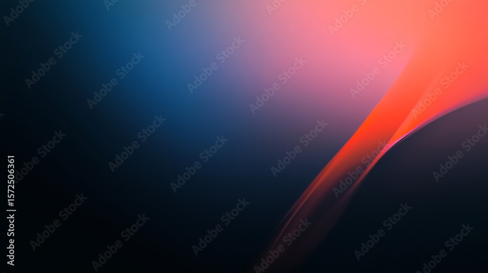 Poster abstract gradient swirl of red and blue with dark background
