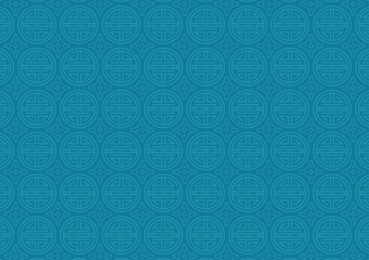 Lunar New Year Pattern - Blue pattern design for Lunar or Chinese New Year.