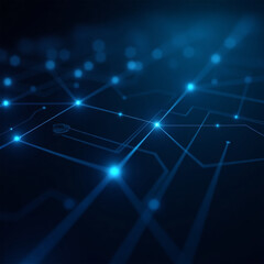 Obraz premium Futuristic Technology Background – AI Generated