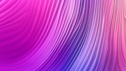 Abstract gradient flowing ribbons of pink and purple