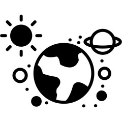Planet mixed icon