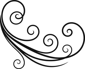 
Vintage Filigree Swirls, calligraphy font style Decorative Elements, Text Ornaments curly thin line swings swashes, Flourishes Swirls, text divider, flourish Swirl ornament stroke, scroll design