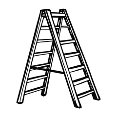 A frame ladder equipment climbing step ladder