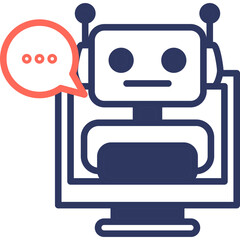 Bot mixed color icon