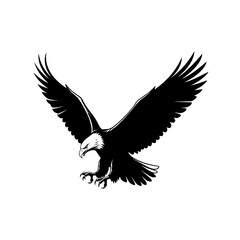 Obraz premium Majestic Bald Eagle in Flight