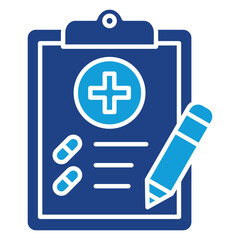 Obraz premium Prescription Dual Tone Icon Element For Design