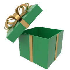 open green gift box