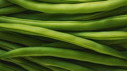 Fototapeta premium Dense Abstract of Green Beans, Healthy Produce and Culinary Artistry