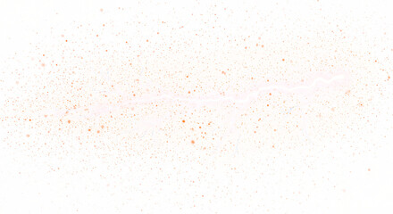 Delicate Scattered Golden Dust Effect on a Transparent Background.