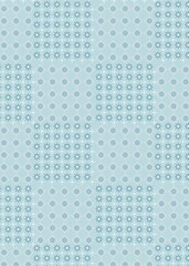 blue geometric batik motif design