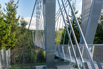 Sky Bridge 721 in Dolní Morava, Czechia, spanning forested valley