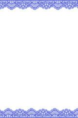 blue lace border