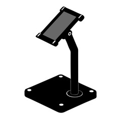 mobile phone isolated on white