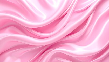 Obraz premium High resolution pink silk waves background, digital painting style with glossy finish