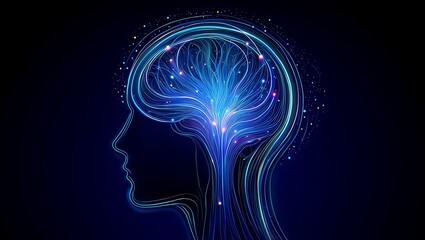 Obraz premium Illuminating the Mind Exploring the Neural Pathways of Consciousness