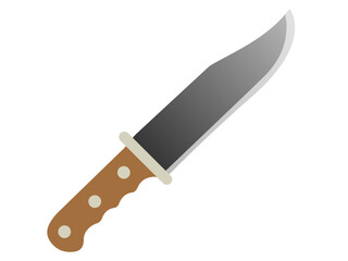 knife on white background
