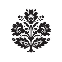 Abstract floral design with a spring bouquet pattern, perfect for a vintage nature wallpaper