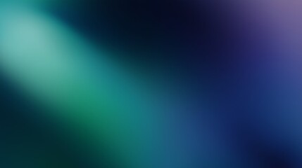 Vibrant light patterns create an abstract backdrop in shades of blue and green during a nighttime event