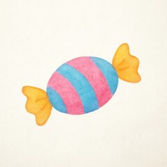Colorful candy illustration delight