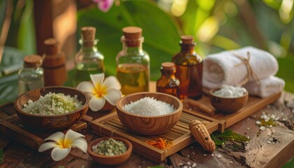 Serene Spa Day: Aromatic Oils and Salts