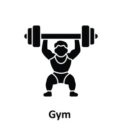 Gym Vector Icon which can easily modify or edit