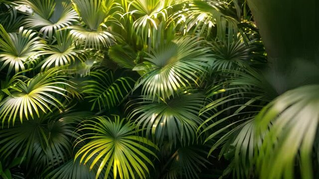 Tropical foliage close up
