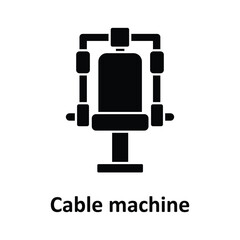 Cable machine vector icon which can easily edit or modify 