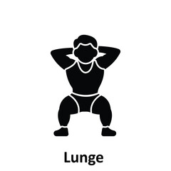 Lunge Vector Icon which can easily modify or edit