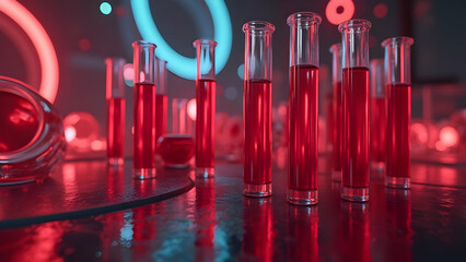 Symmetrical Blood Tubes Circular Pattern