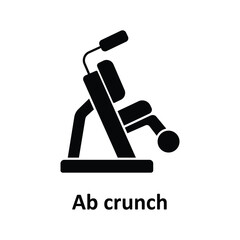 Ab crunch Vector Icon which can easily modify or edit