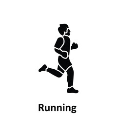 Running Vector Icon which can easily modify or edit
