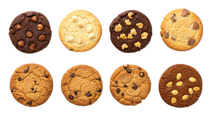Delicious assorted cookies chocolate chip oatmeal macadamia nut bakery fresh baked dessert treats gourmet sweets