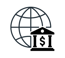 World bank icon editable