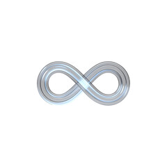 Naklejka premium Infinity sign made by glass