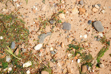 Small stones on a beach