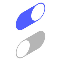 シンプルなトグルボタンのベクターイラスト_41