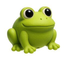 Obraz premium Chew toy with a built-in squeaker in a frog design for a child's bedroom.