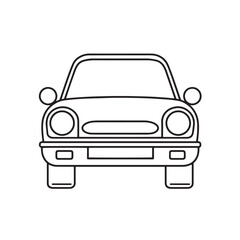 Obraz premium Car line art illustration 