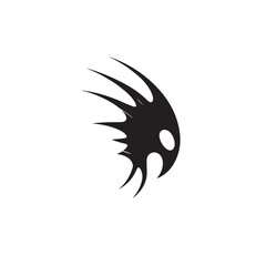 Wing logo black illustration