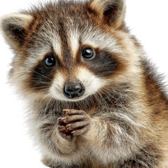 Fototapeta premium A black scottish terrier with a red bow tie isolated on transparent background